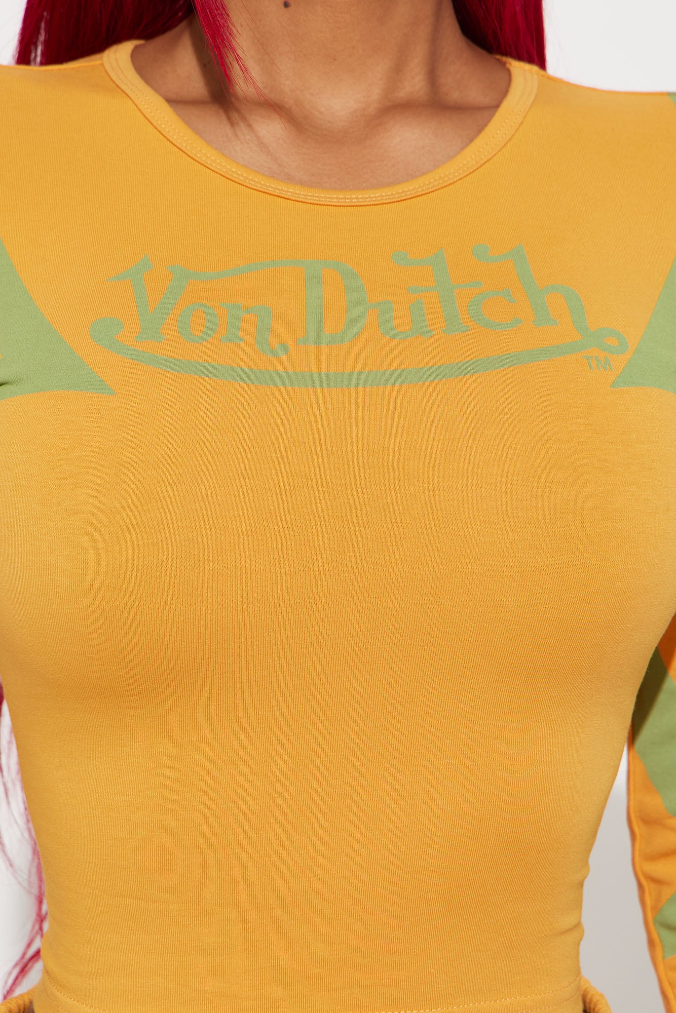 Von Dutch Trendy Baby Tee - Orange/combo - Image 4