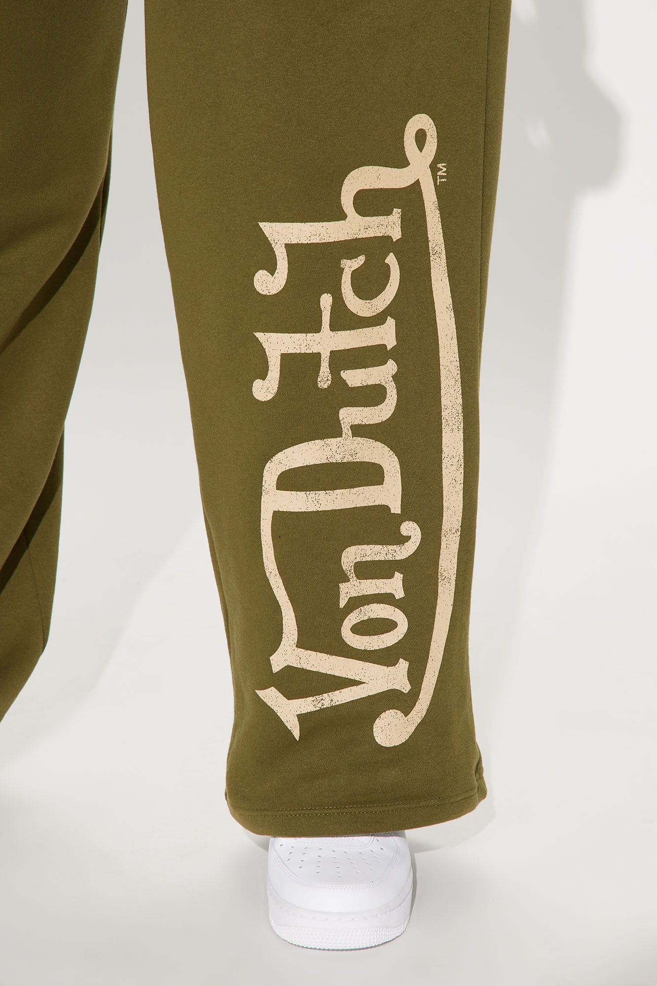 Von Dutch Vintage Wide Leg Pant - Olive - Image 7