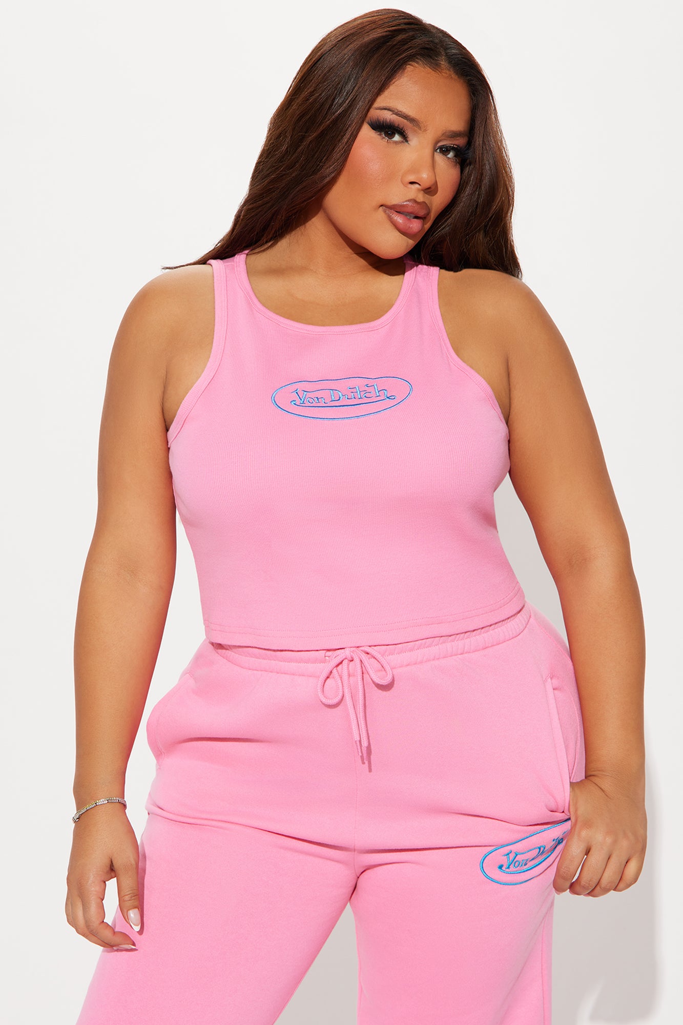 Von Dutch Timeless Tank Top - Pink - Image 6