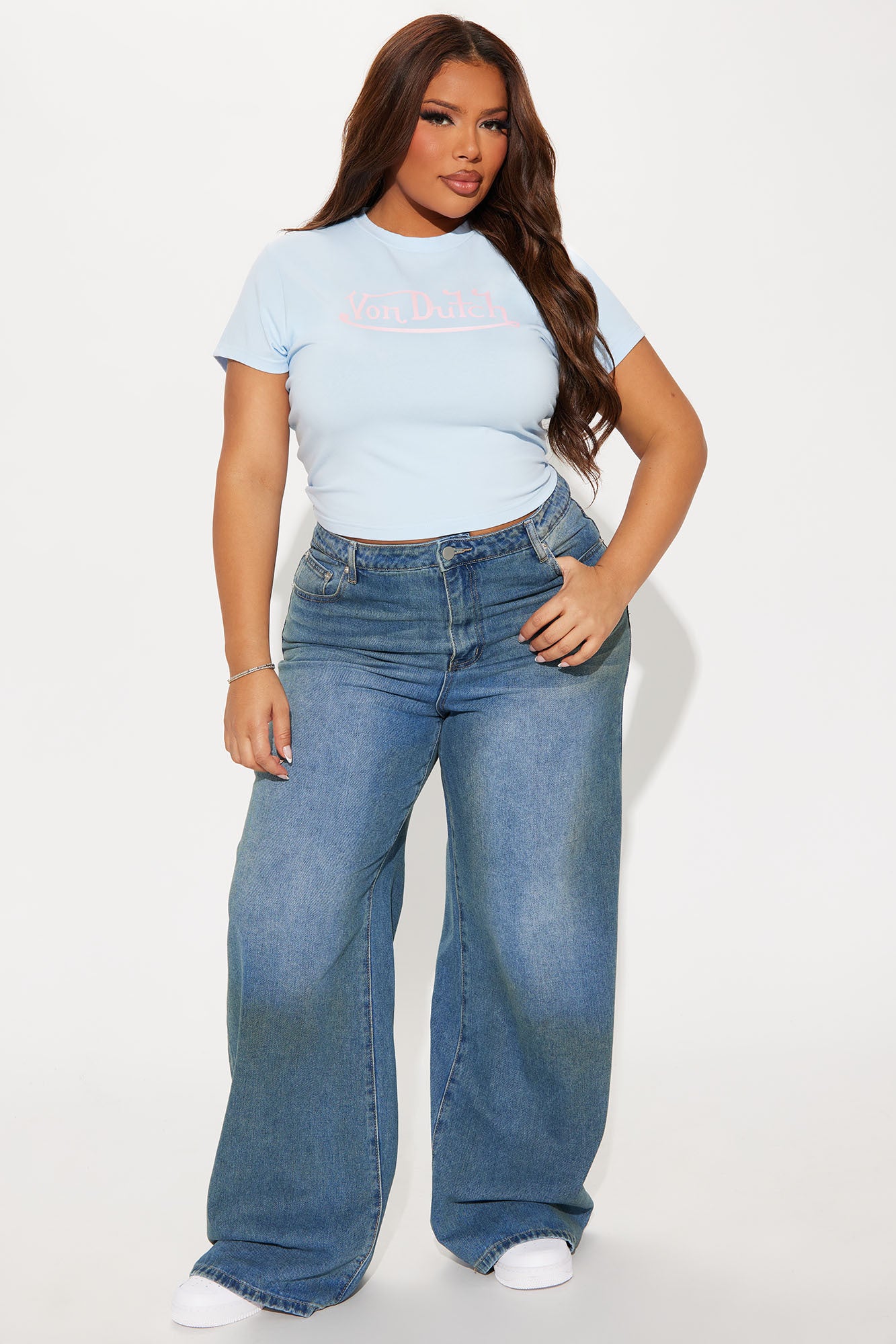 Von Dutch Classic Baby Tee - Light Blue - Image 6