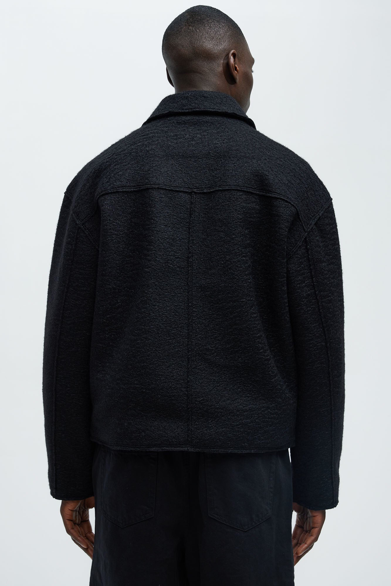 Tip- Top Wool Like Jacket - Black - Image 4
