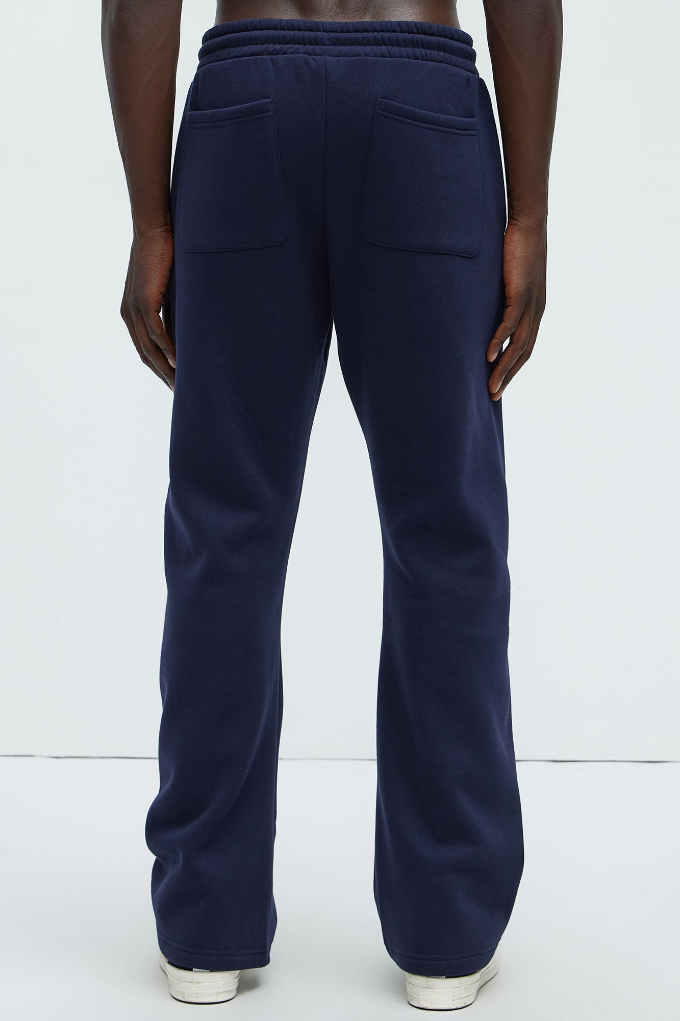Von Dutch Split Flared Sweatpants - Navy - Image 5