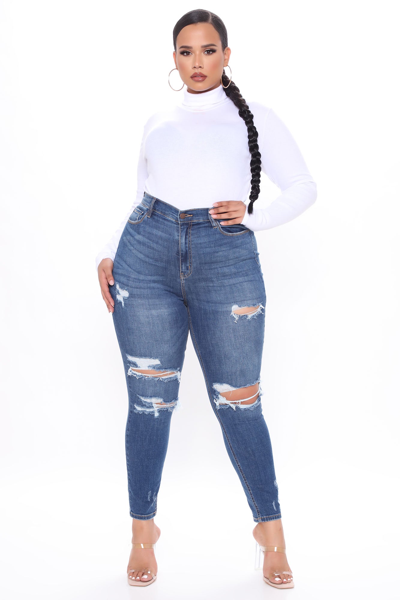Don't Believe It Skinny Jeans - Dark Denim - Image 17