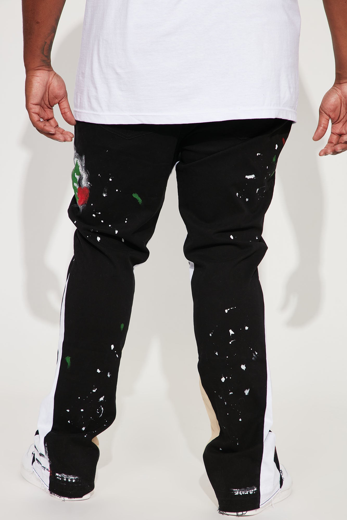 Both Ways Slim Stacked Flared Pants - Black/combo - Image 7