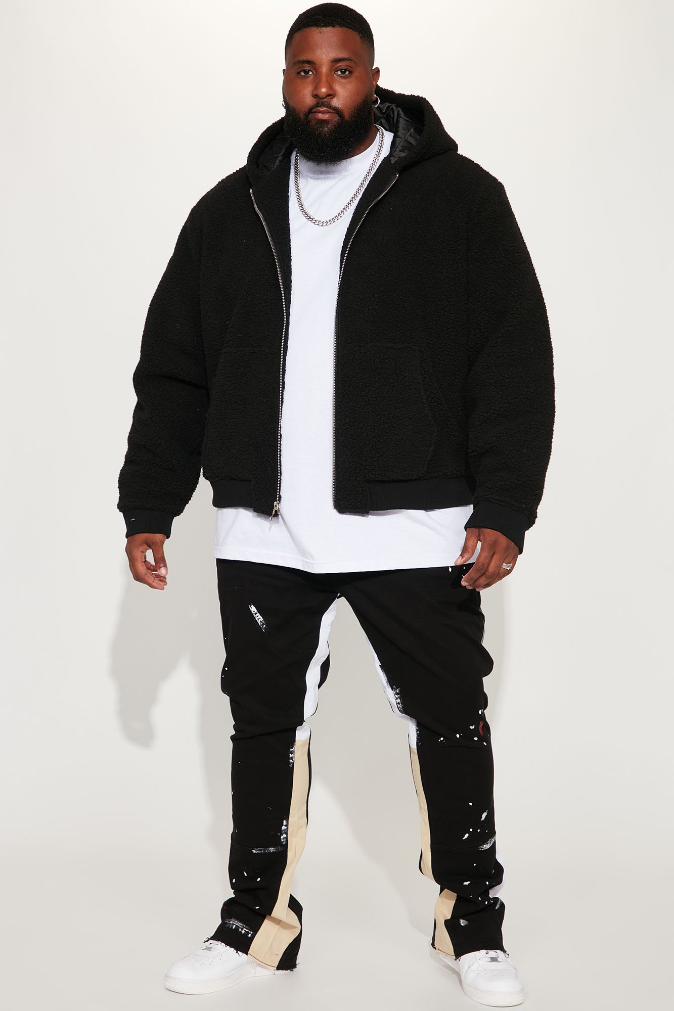 Both Ways Slim Stacked Flared Pants - Black/combo - Image 5