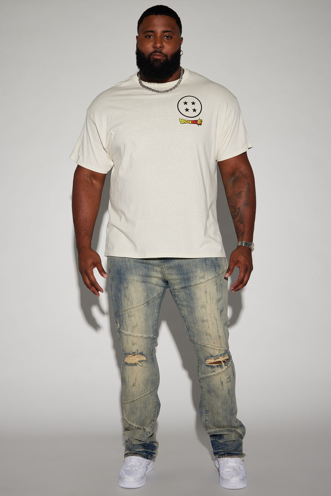 Dragon Ball Z Squad Short Sleeve Tee - Off White - Image 6