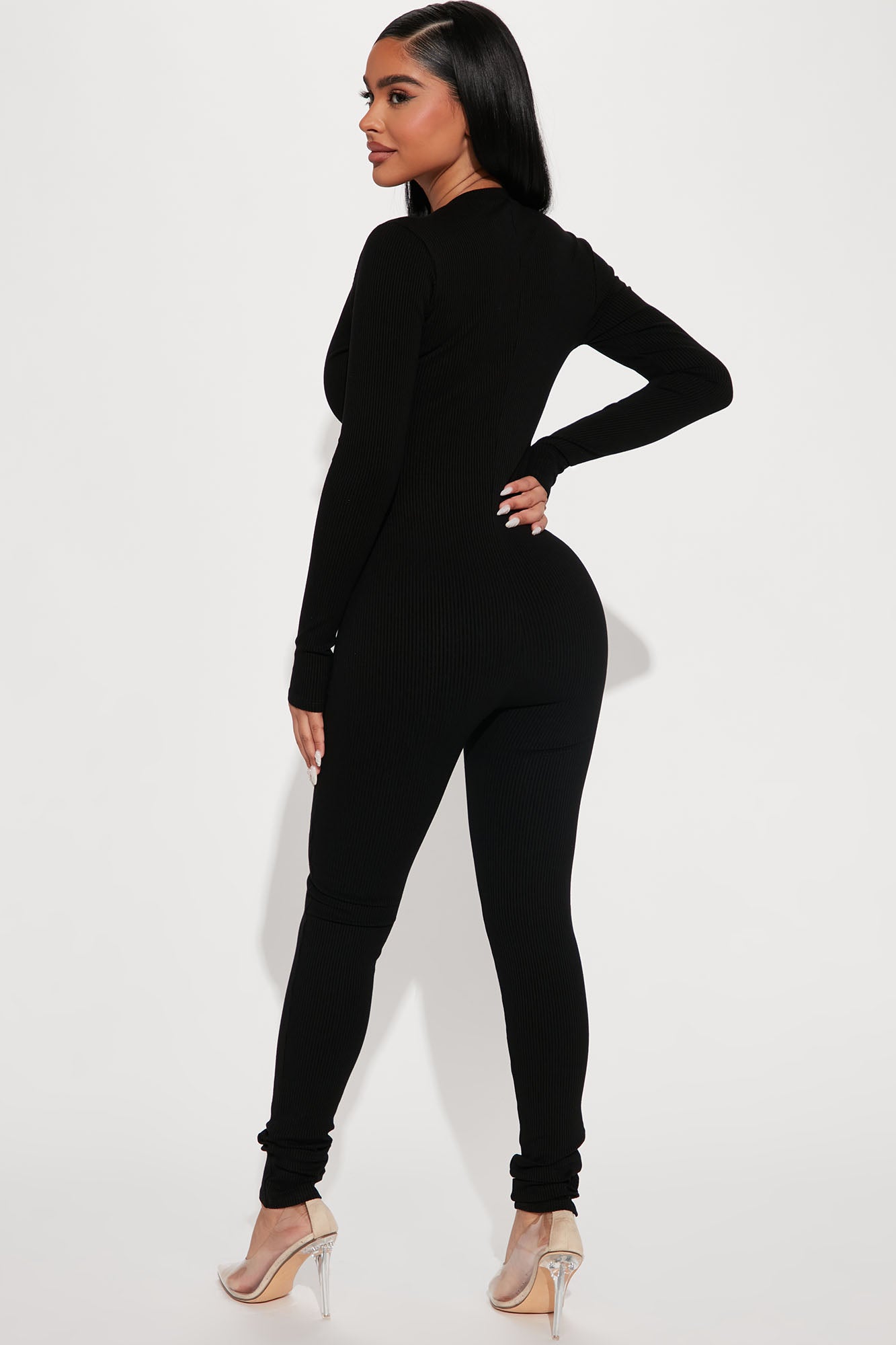 Raven Snatched Jumpsuit - Black - Image 3