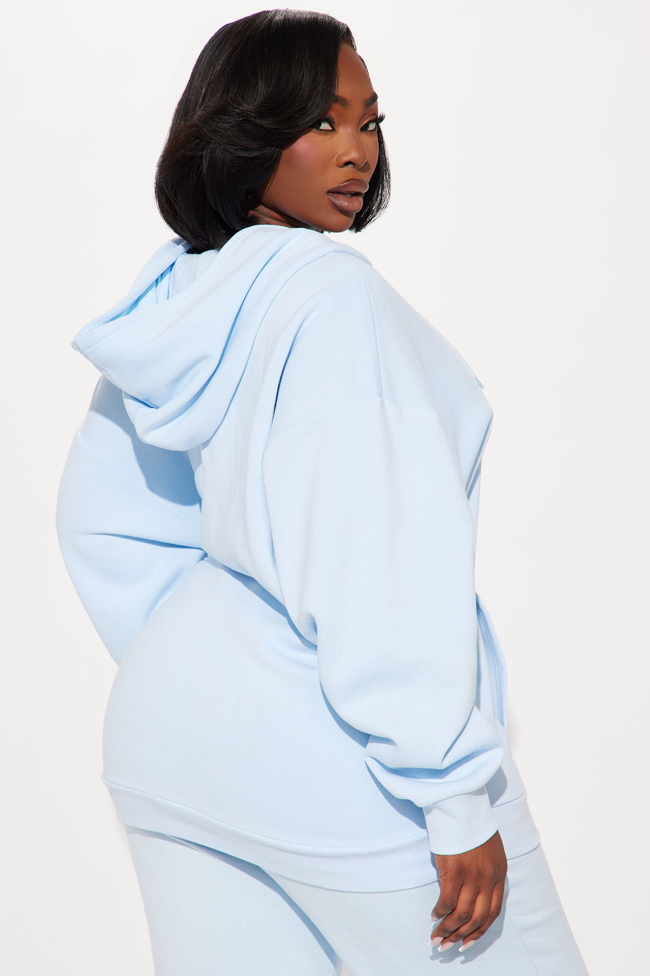 Von Dutch Classic Zip Front Hoodie - Blue/Black - Image 9