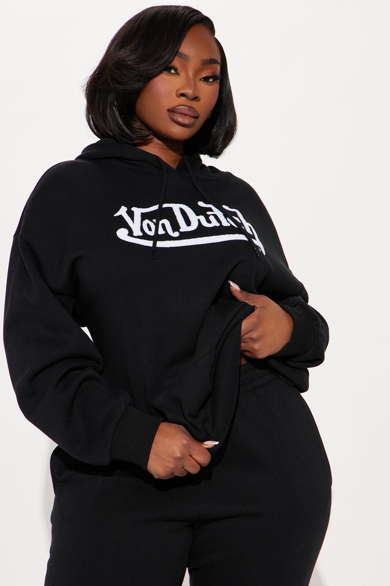 Von Dutch Patch Hoodie - Black - Image 5