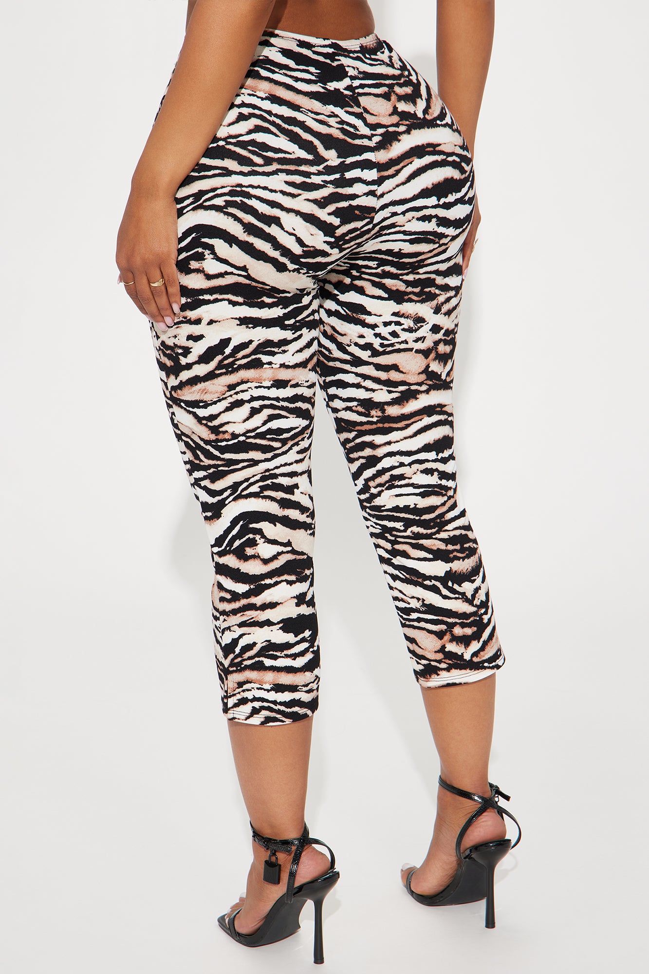 When I See You Capri Legging - Taupe/combo - Image 3