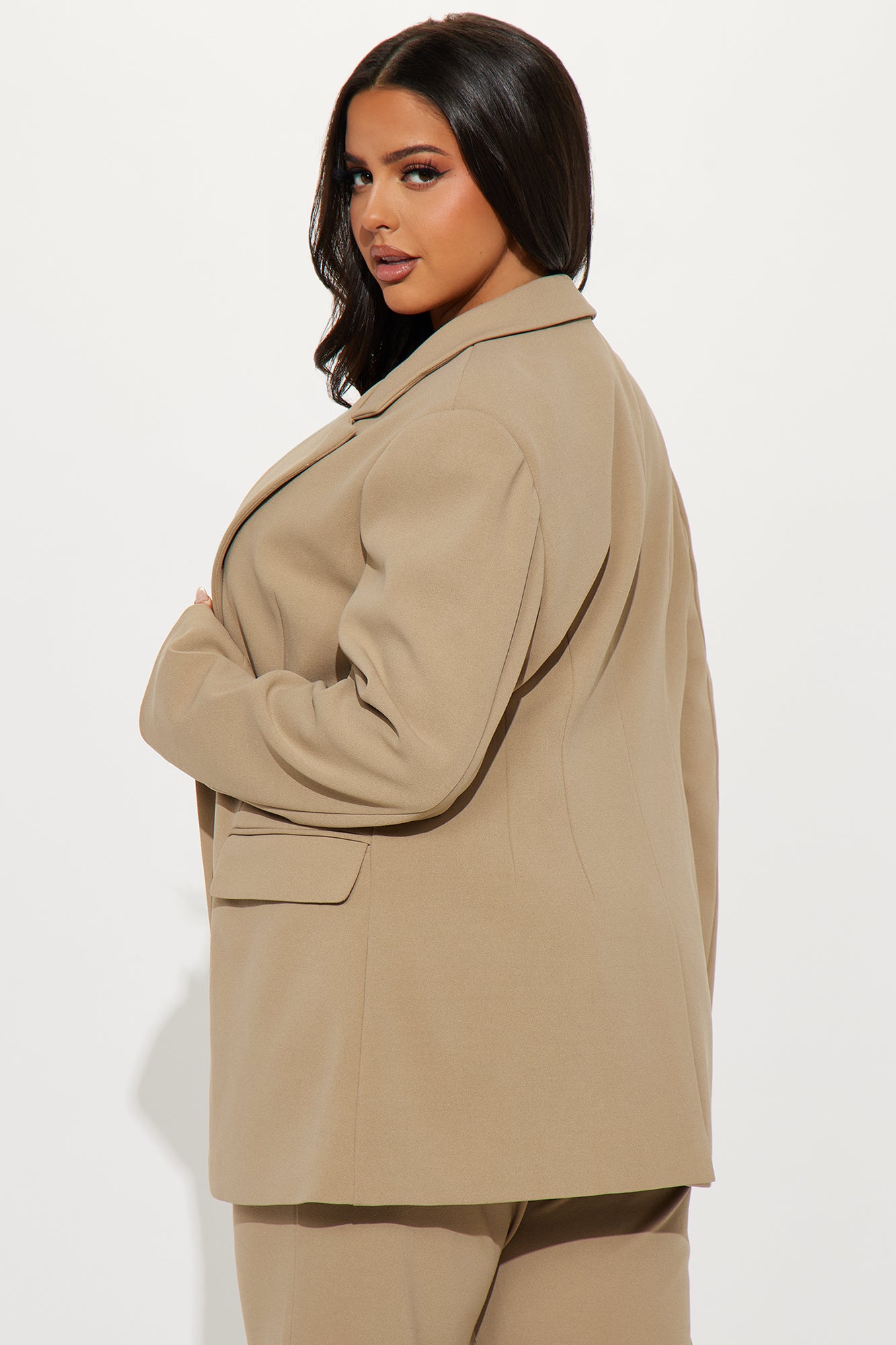 Core Competency 2 Piece Blazer - Taupe - Image 8