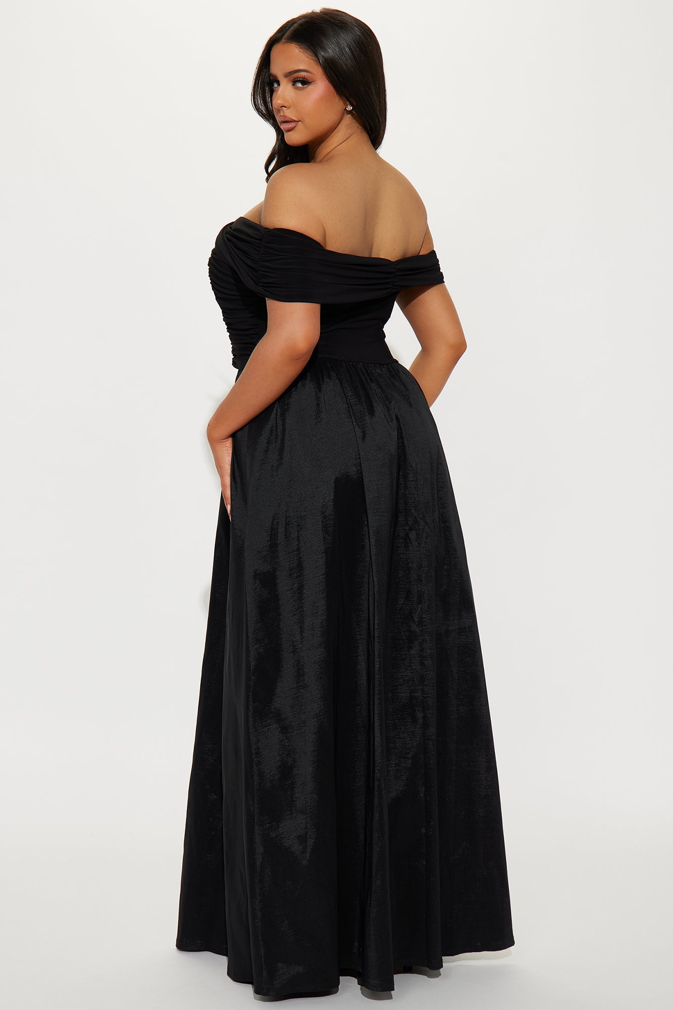 Tiana A Line Maxi Dress - Black - Image 6