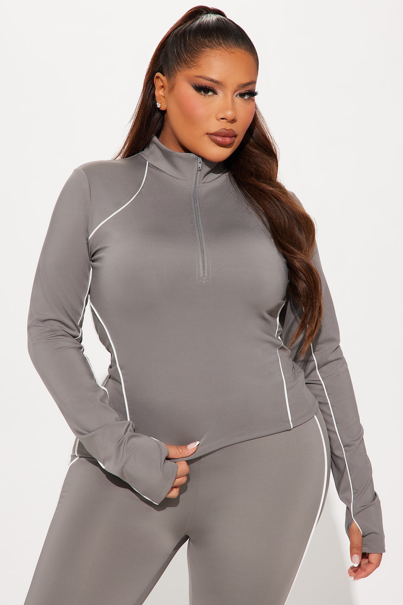 Bike Babe Elevate Active Top - Charcoal - Image 5
