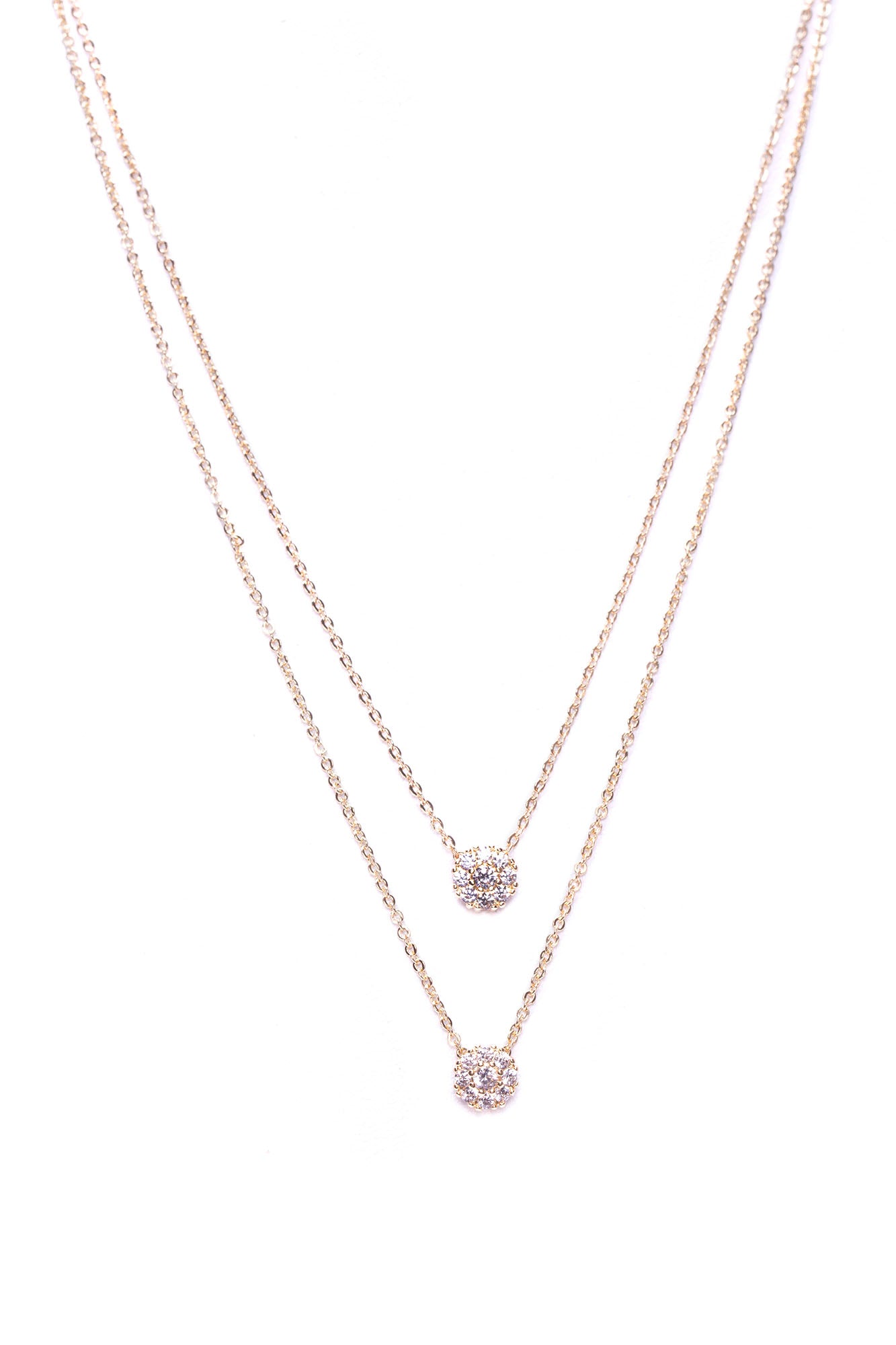 Dianna Dainty Layered Necklace - Gold - Image 3