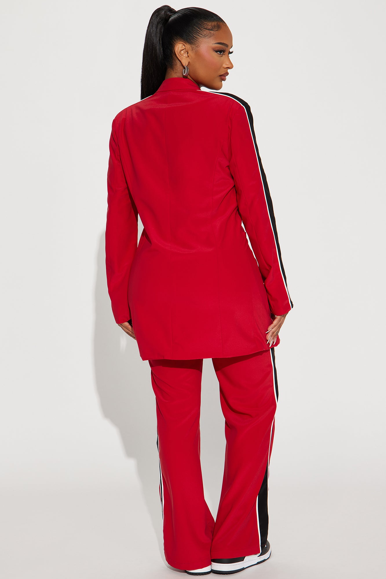 Always Focused Blazer Pant Set - Red - Image 3