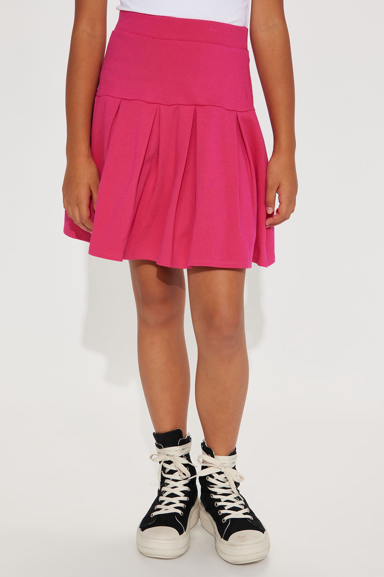 Mini Good Girl Pleated Skirt - Fuchsia - Image 4