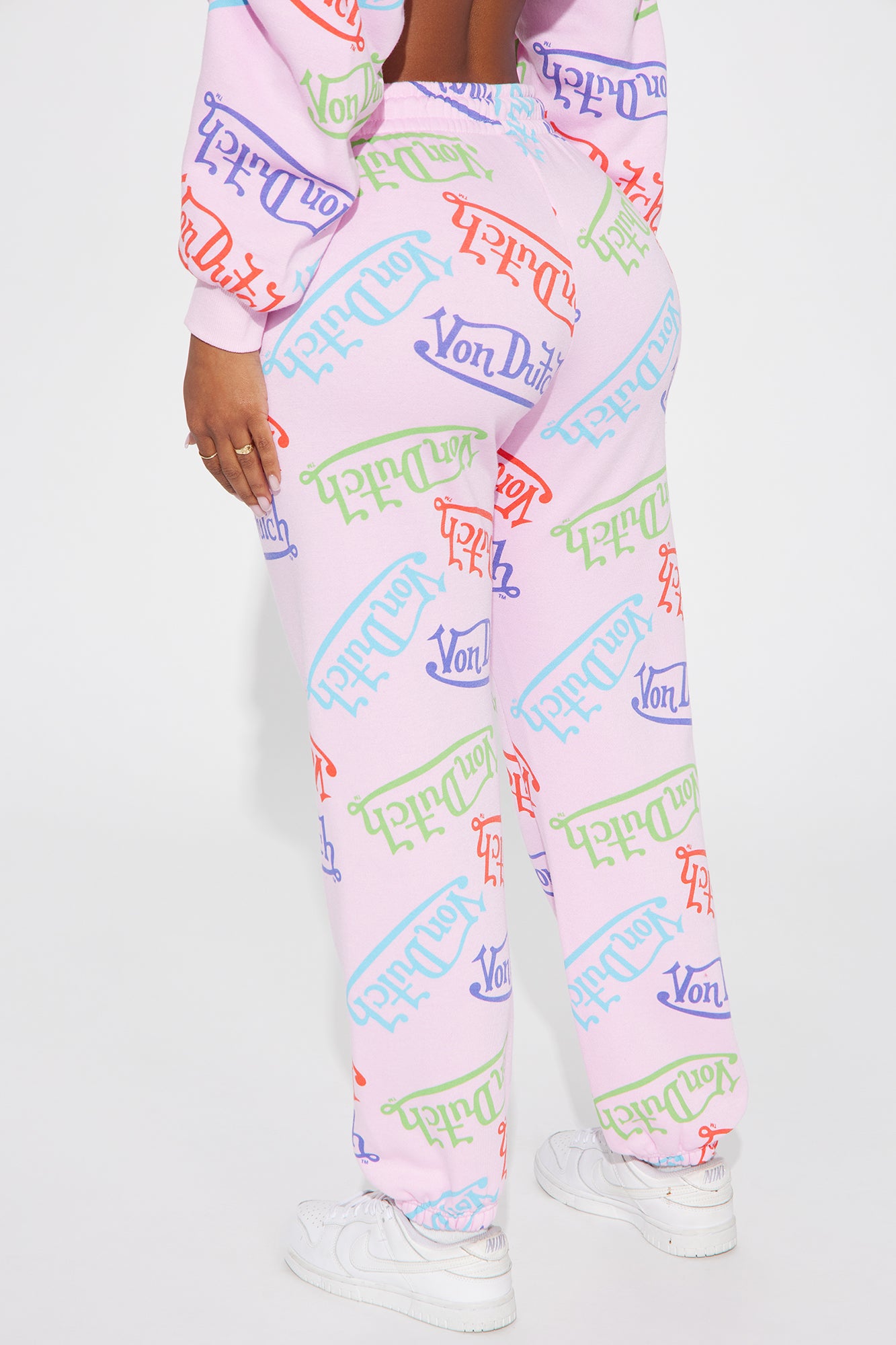 Von Dutch Colorful Logo Jogger - Pink/combo - Image 3