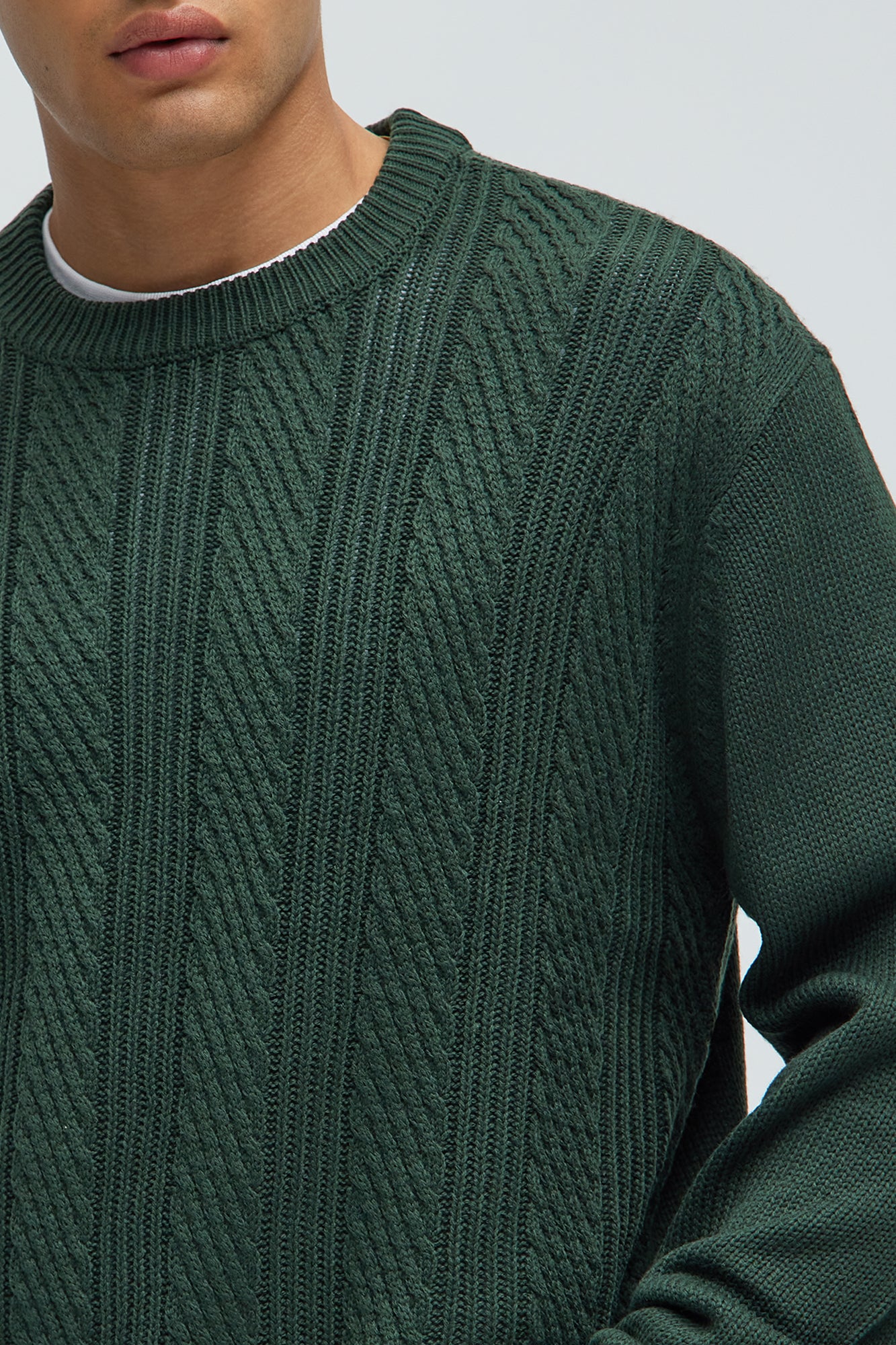 All Night Long Crewneck Sweater - Green - Image 3