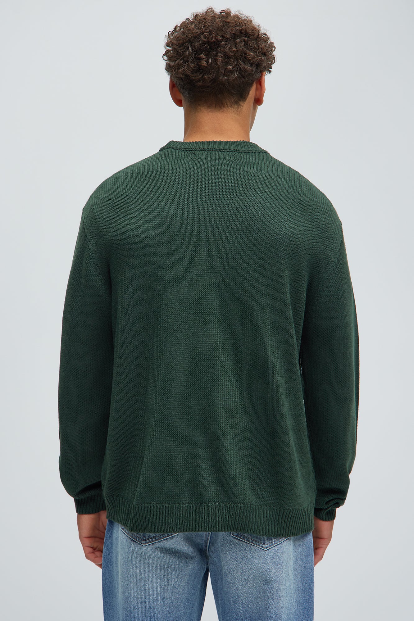 All Night Long Crewneck Sweater - Green - Image 4