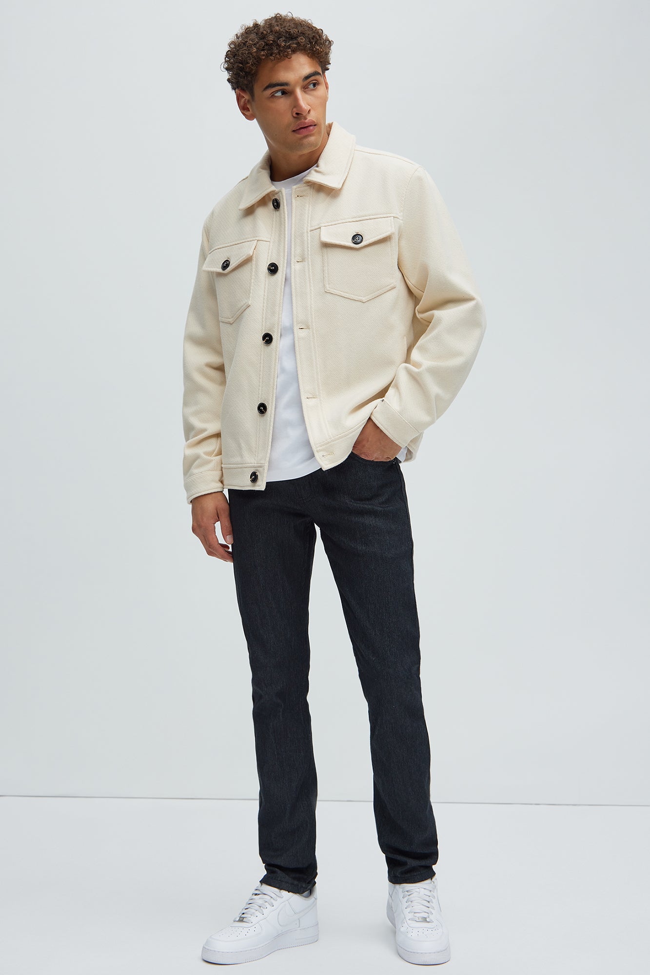Austin Casual Jacket - Cream - Image 4