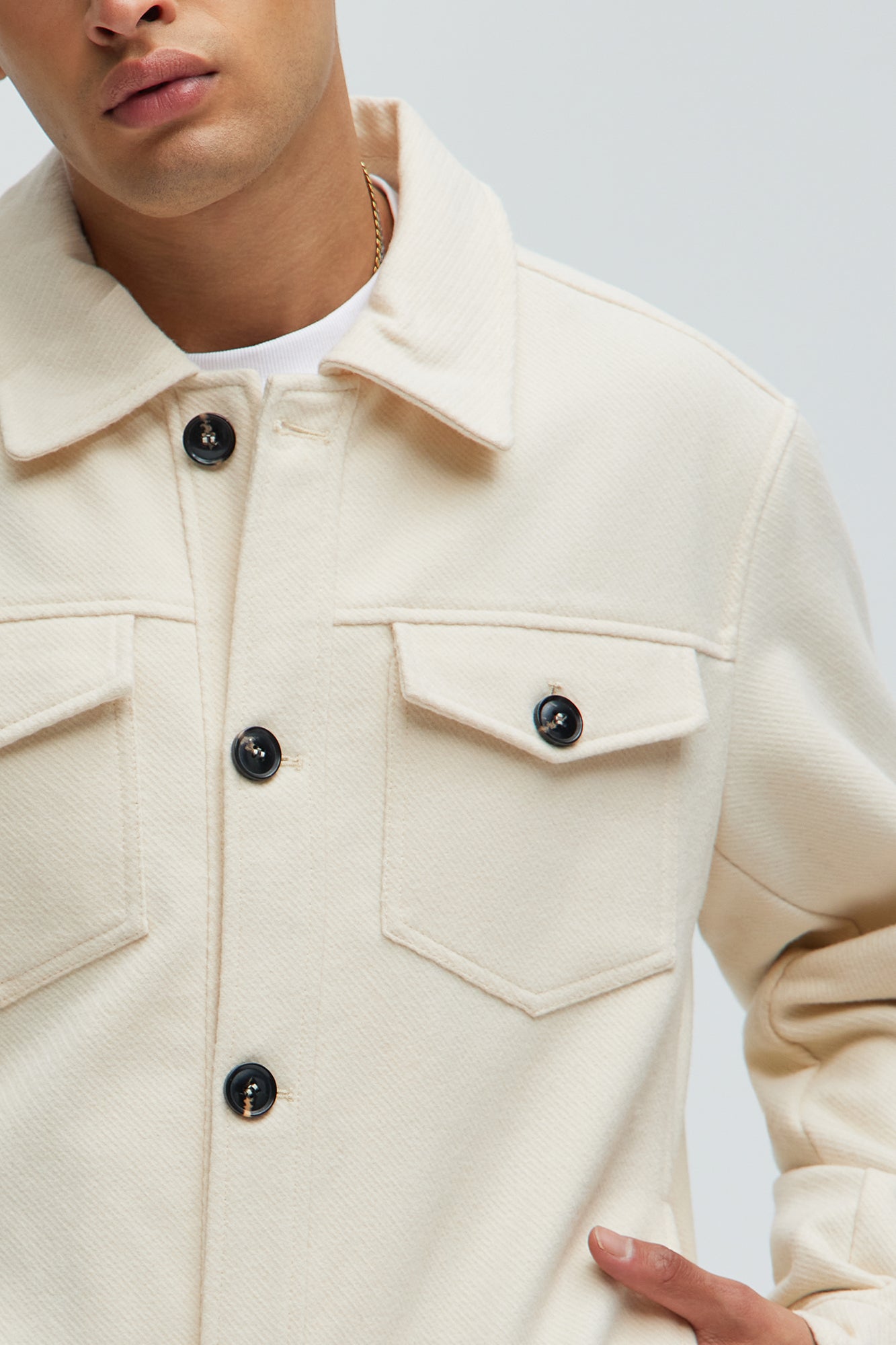 Austin Casual Jacket - Cream - Image 3