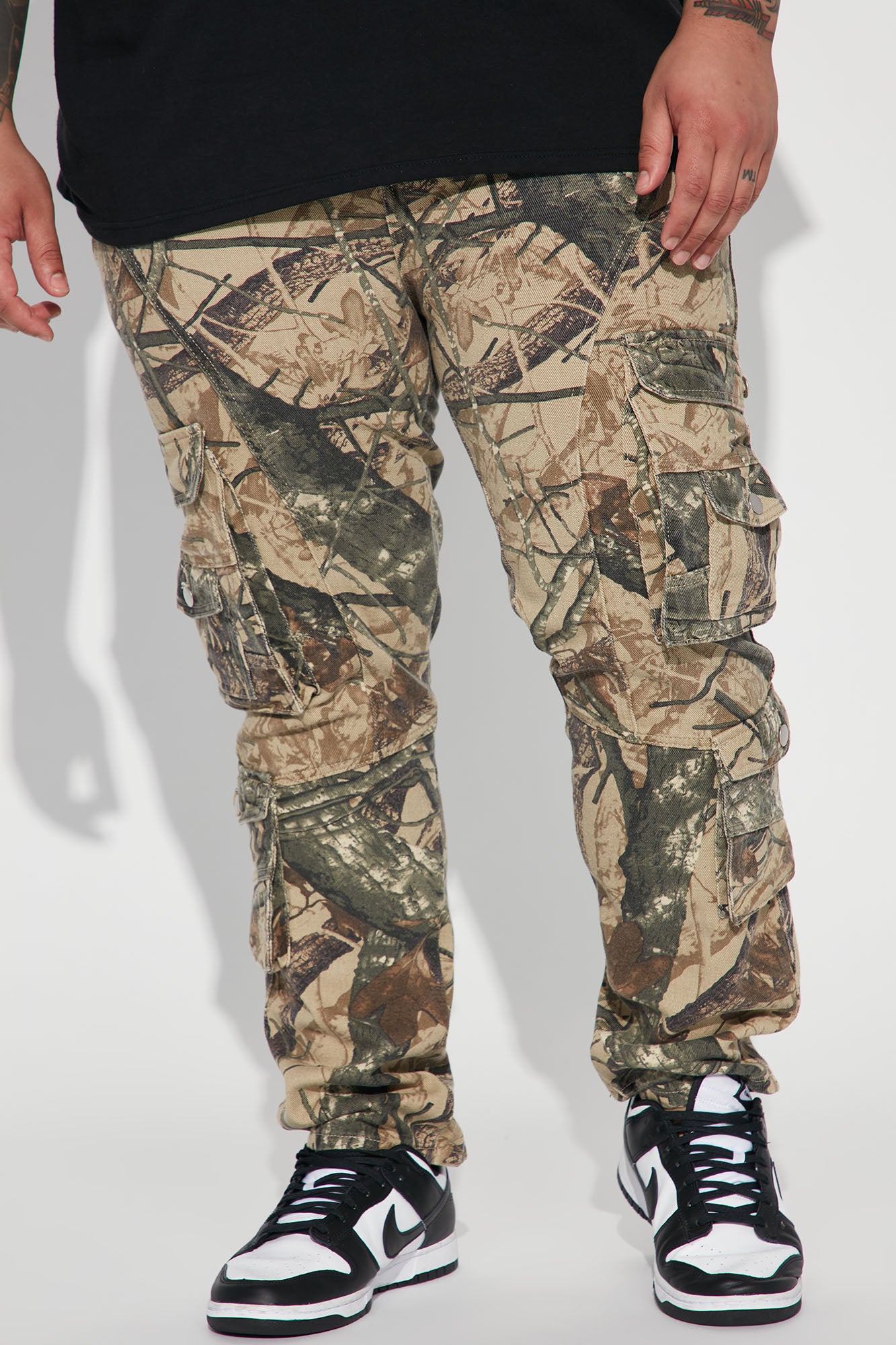 Never Too Many Pockets Cargo Slim Jeans - Camouflage - Image 3