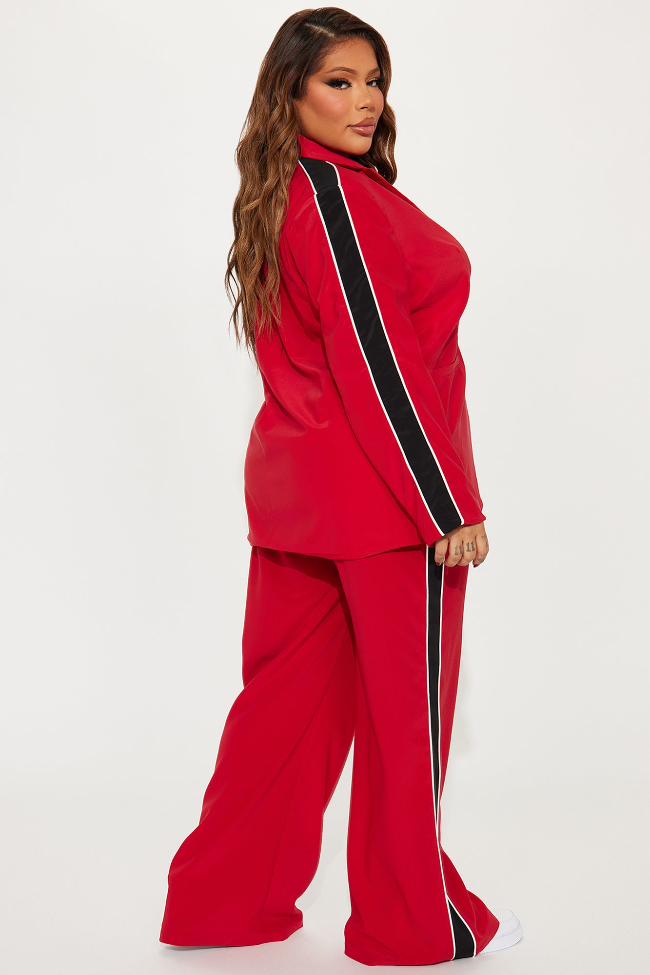 Always Focused Blazer Pant Set - Red - Image 6