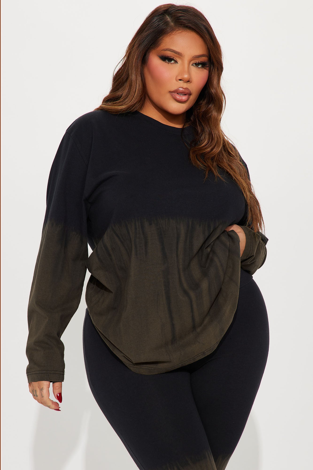 All About It Long Sleeve Legging Set - Black/combo - Image 5