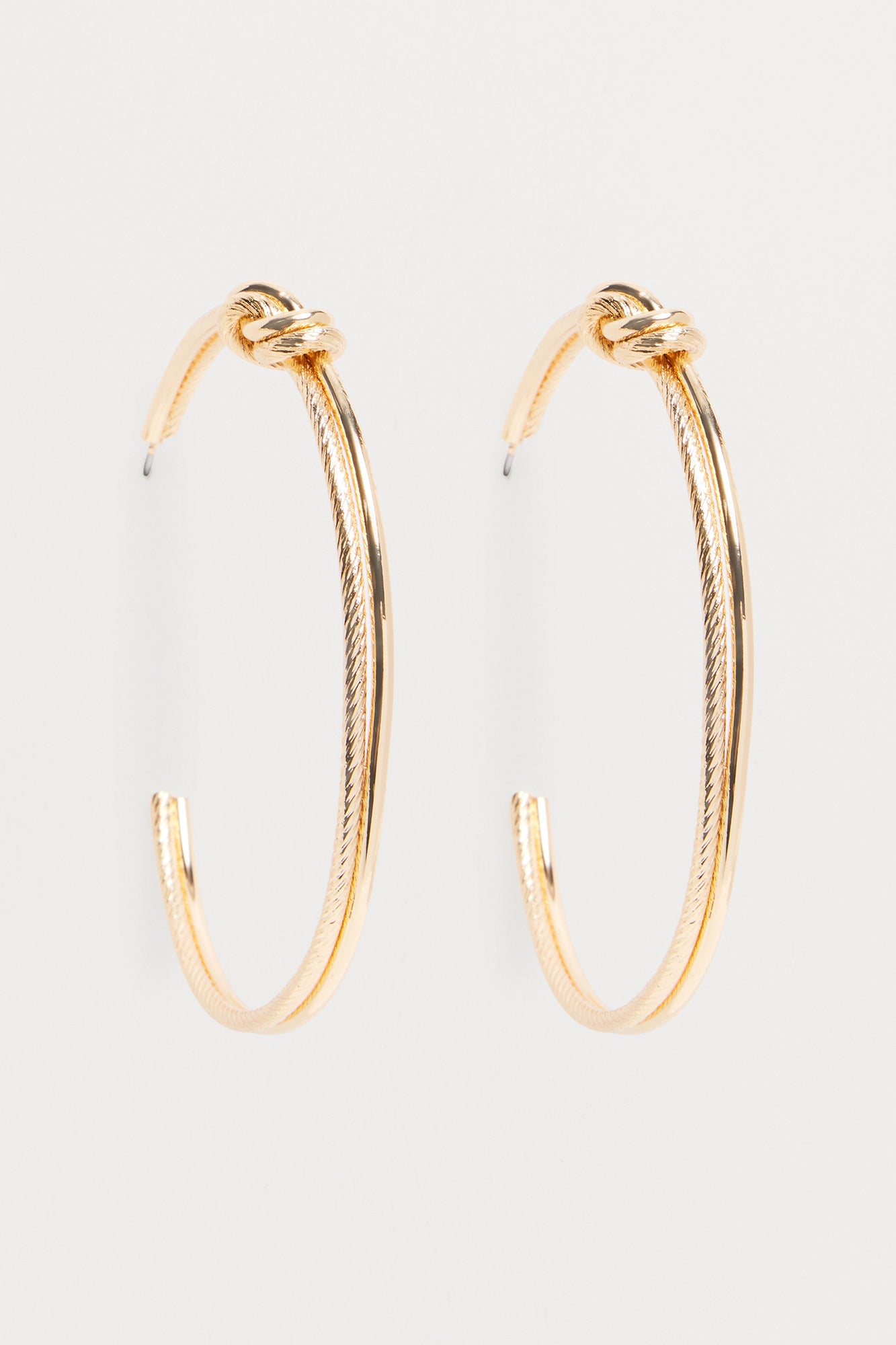 On Loop Hoop Earrings - Gold - Image 3