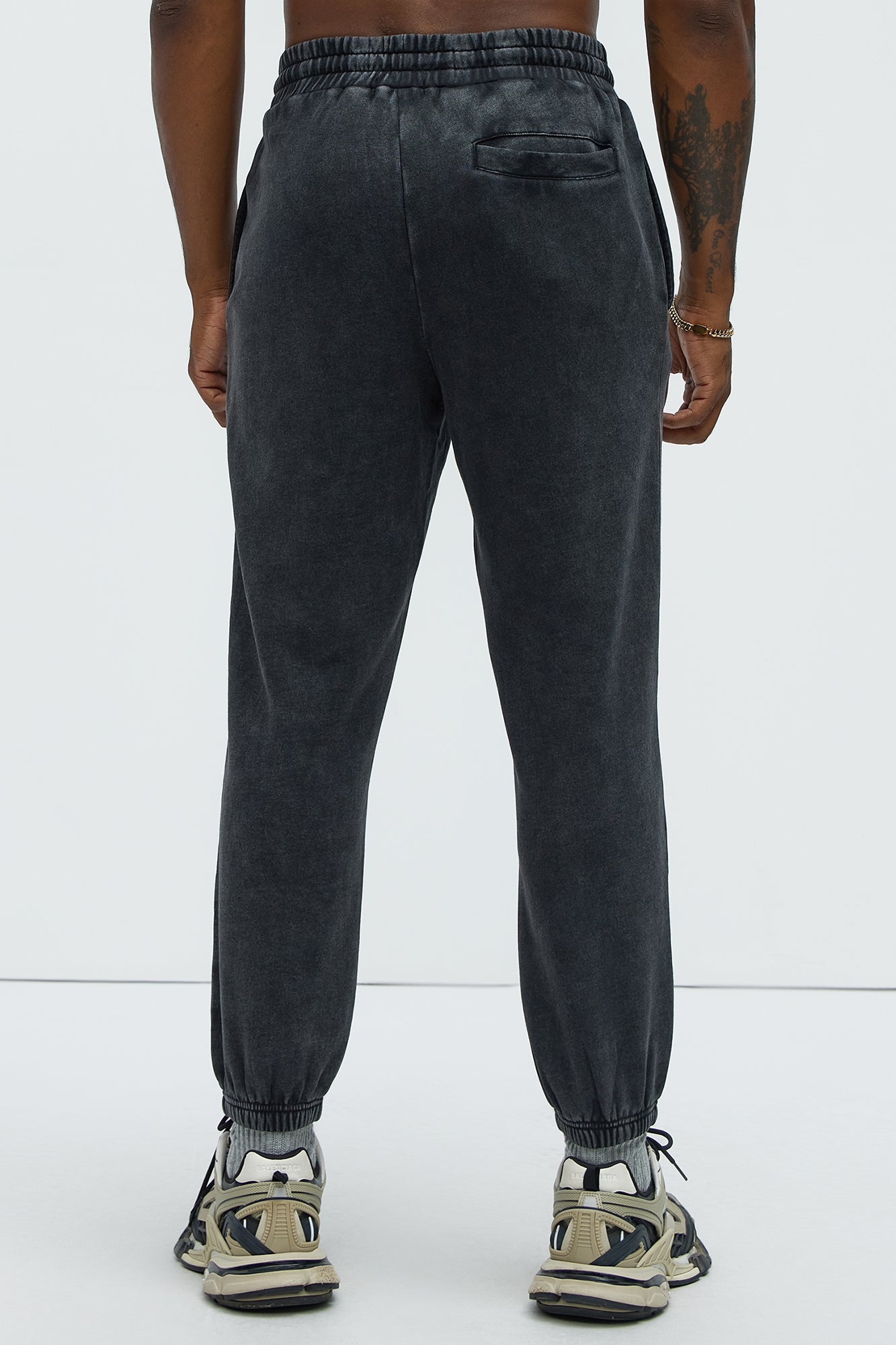 Tyson Heavy Wash Jogger - Black Wash - Image 4