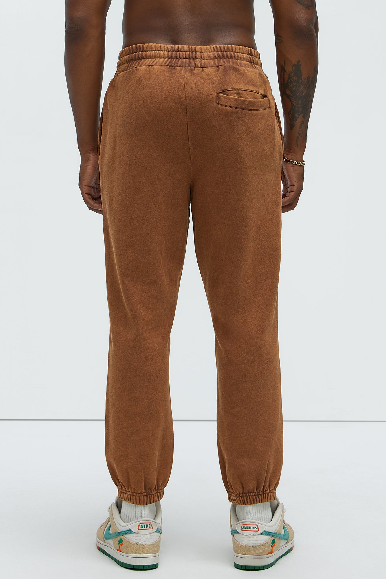 Tyson Heavy Wash Jogger - Dark Brown - Image 5