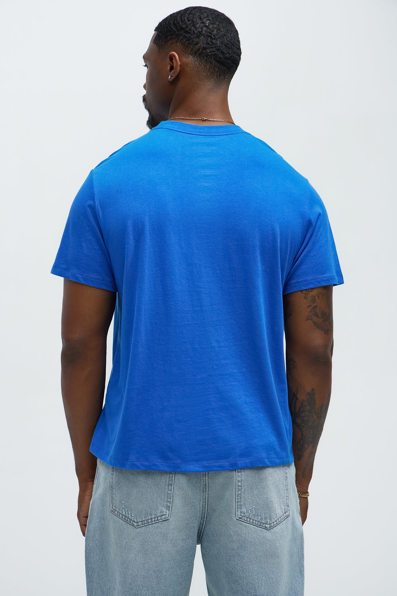 Von Dutch Blasted Short Sleeve Tee - Blue - Image 4