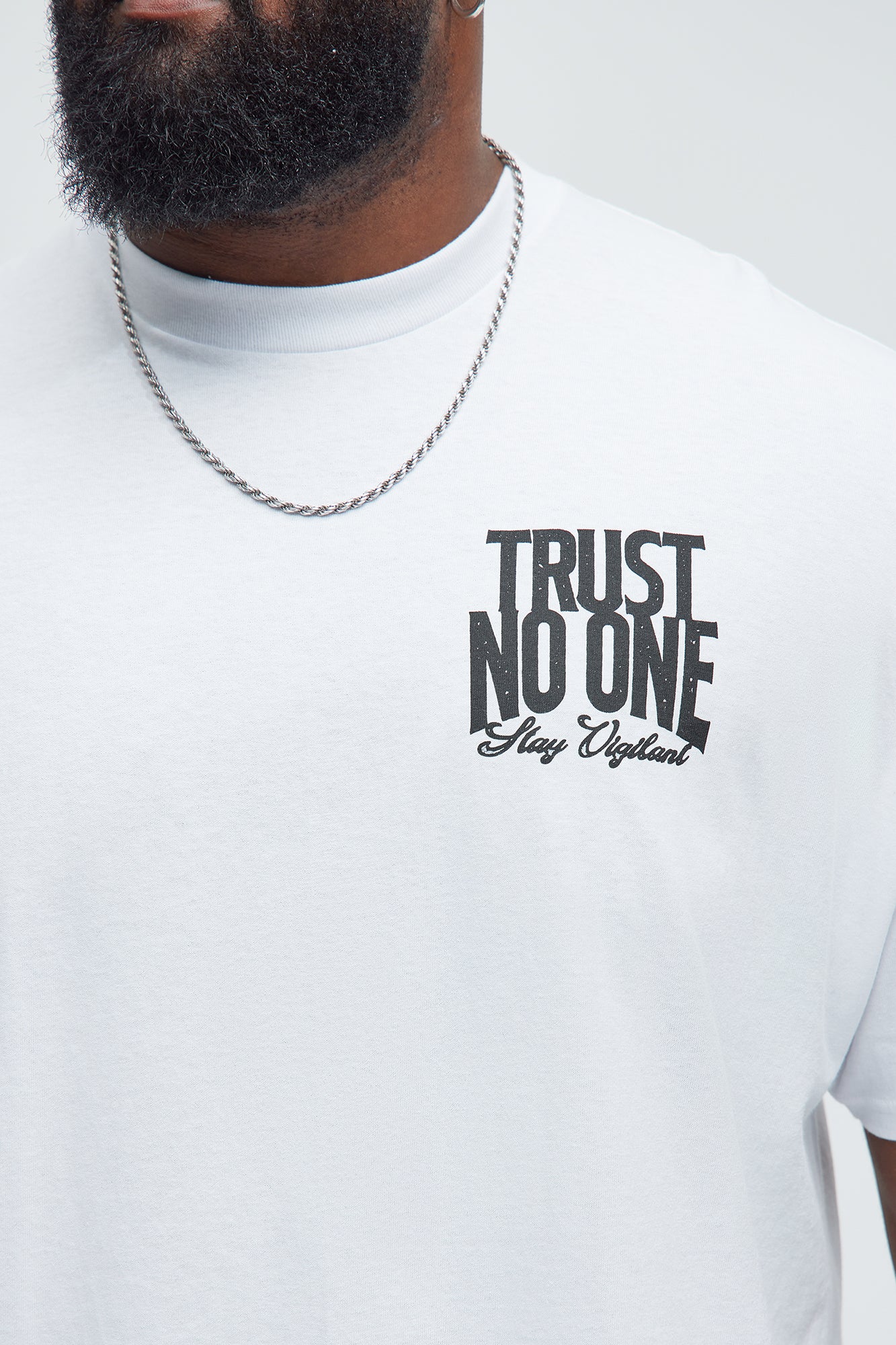 Stay Vigilant Short Sleeve Tee - White - Image 8