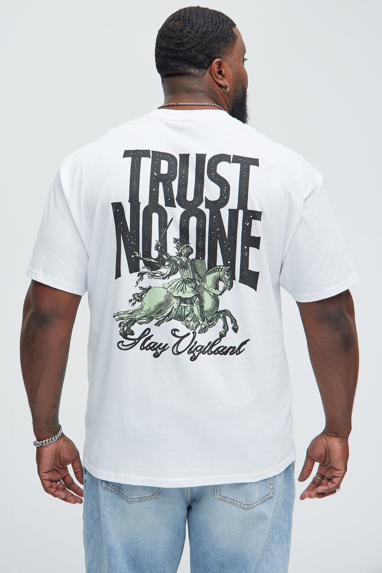 Stay Vigilant Short Sleeve Tee - White - Image 5