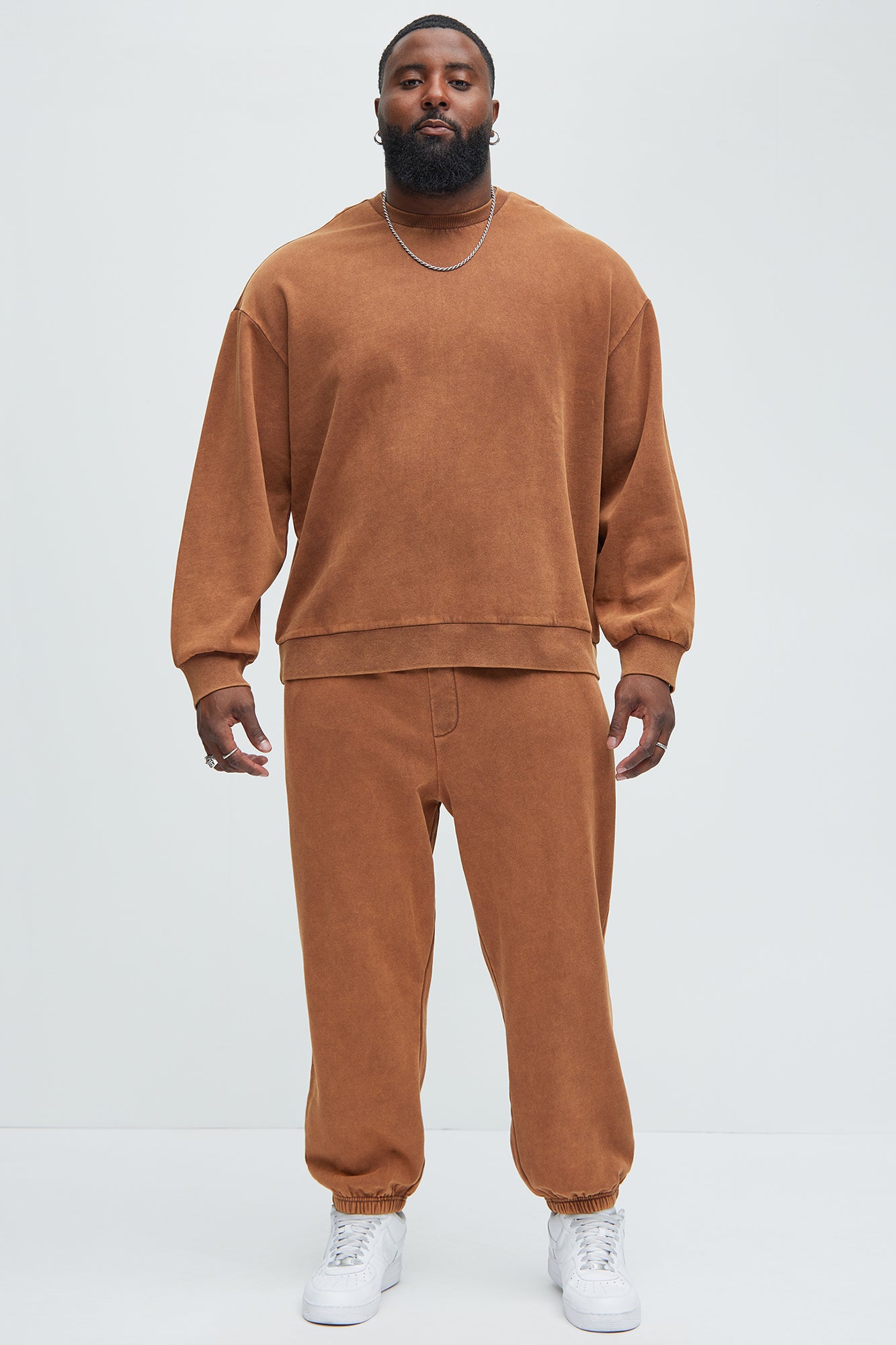 Tyson Heavy Wash Jogger - Dark Brown - Image 7