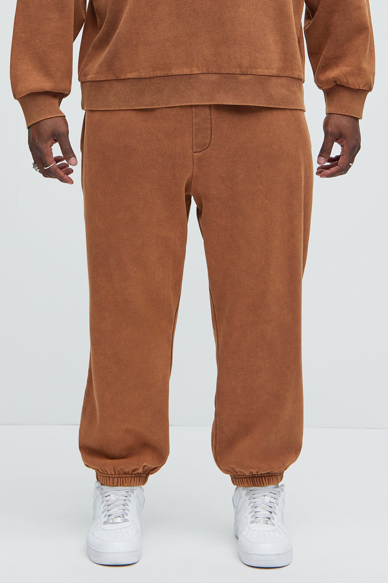 Tyson Heavy Wash Jogger - Dark Brown - Image 6