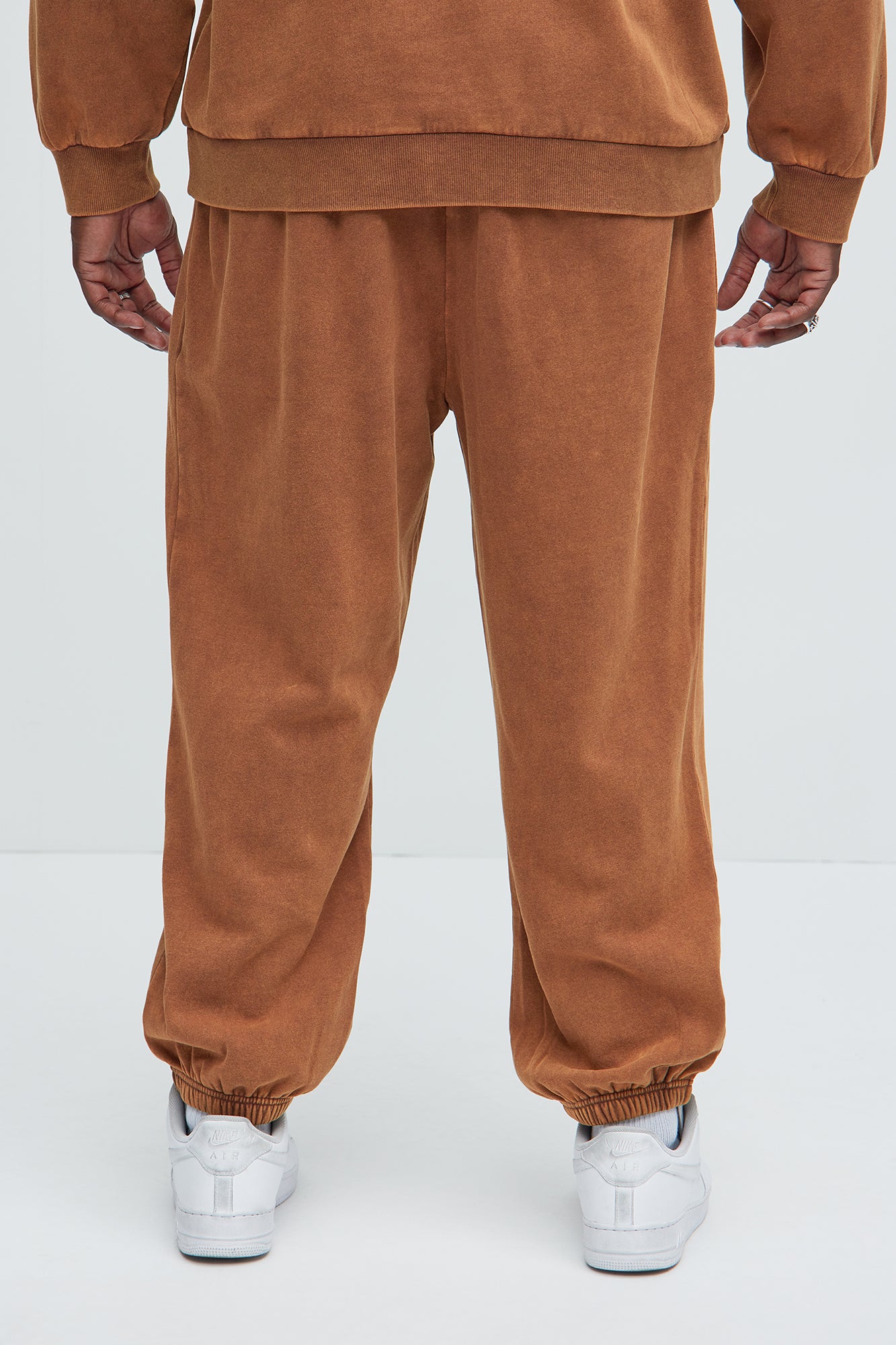 Tyson Heavy Wash Jogger - Dark Brown - Image 8