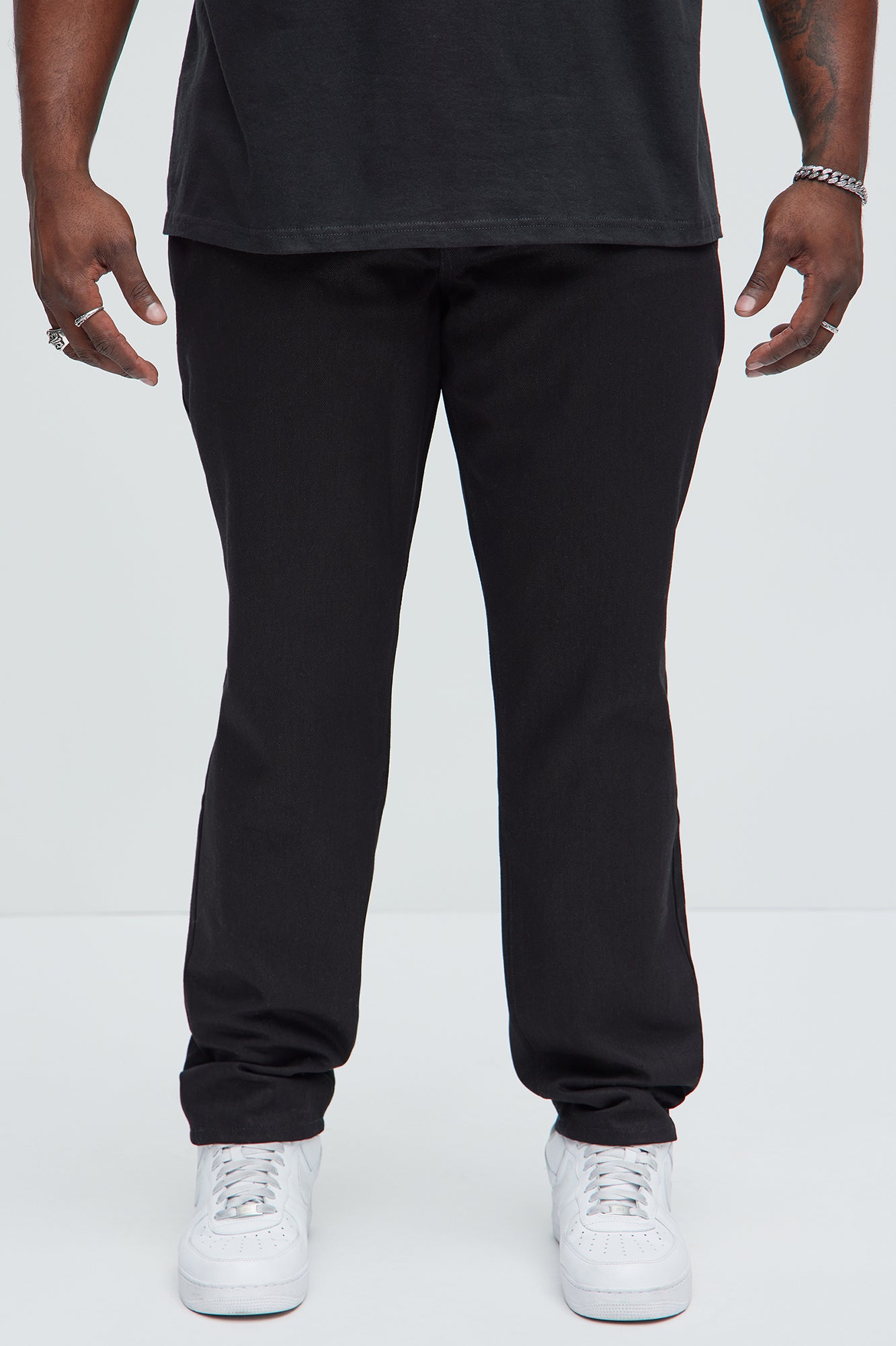 Collin Raw Denim Slim Jeans - Black - Image 6