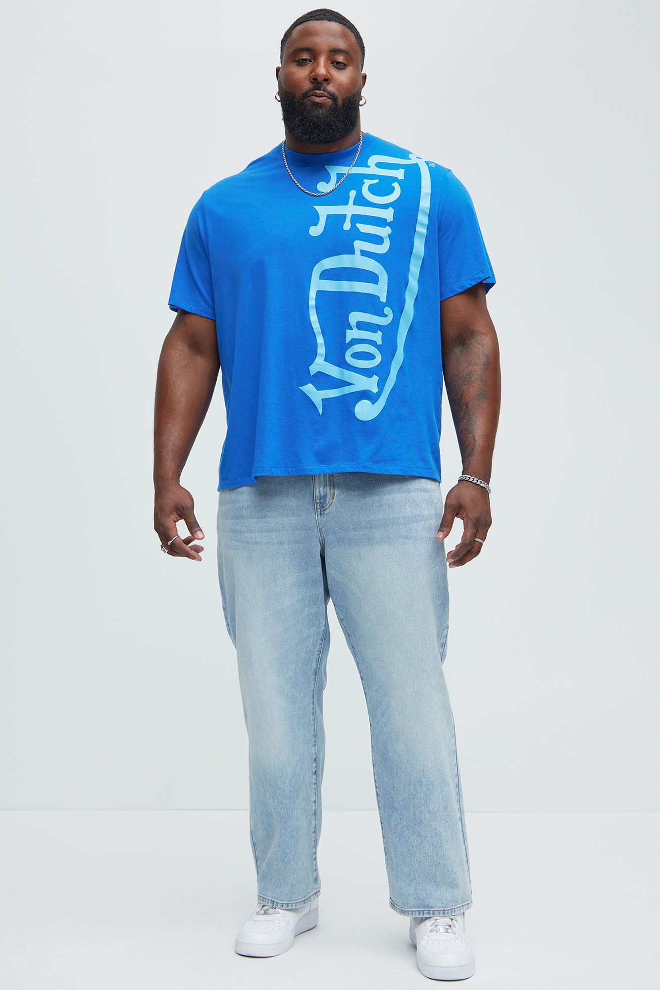 Von Dutch Blasted Short Sleeve Tee - Blue - Image 6