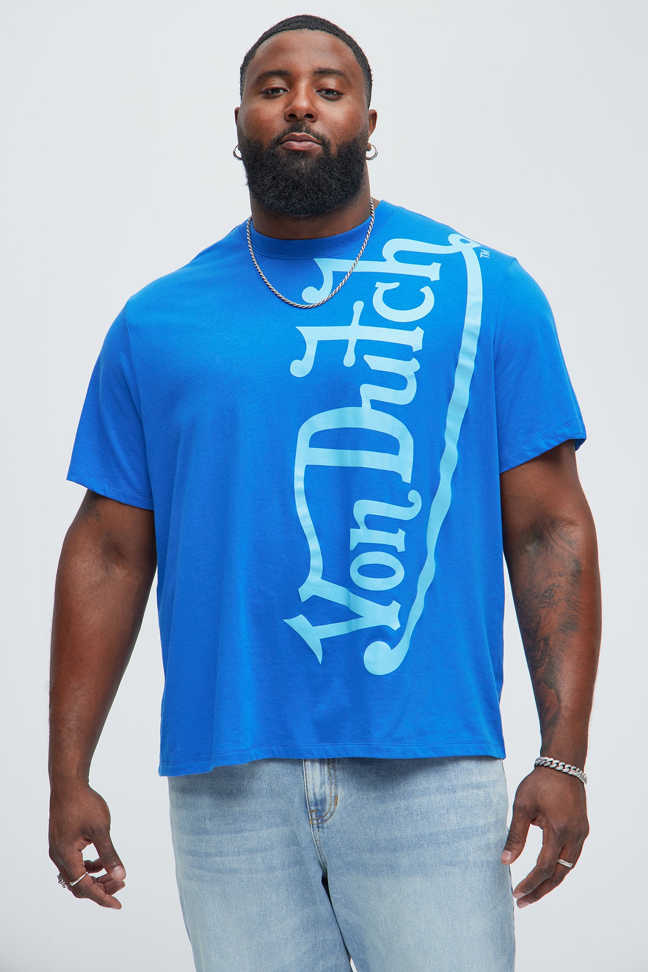 Von Dutch Blasted Short Sleeve Tee - Blue - Image 5
