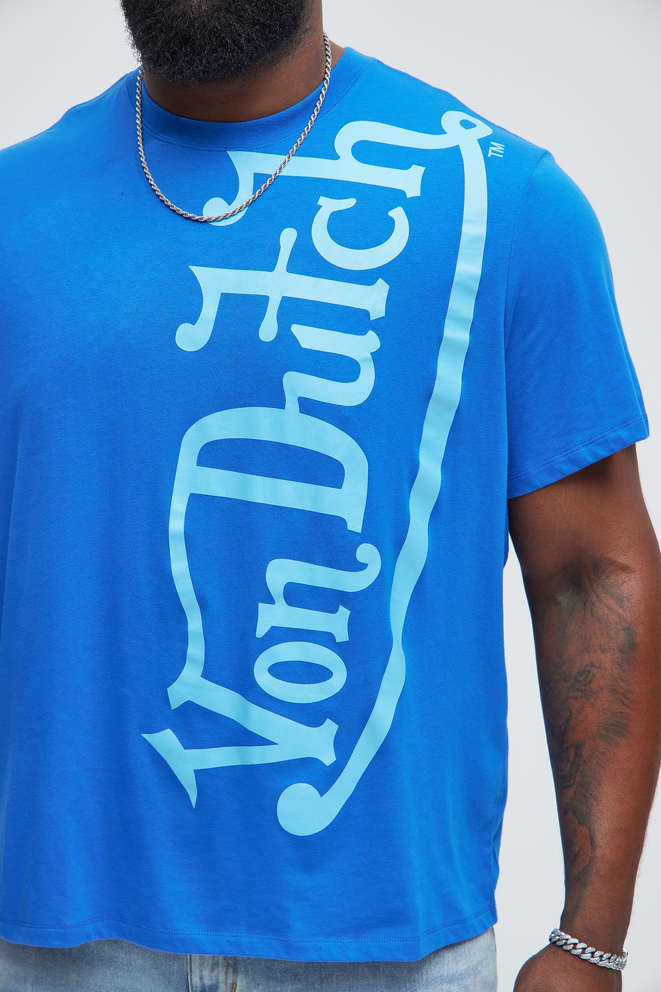 Von Dutch Blasted Short Sleeve Tee - Blue - Image 7