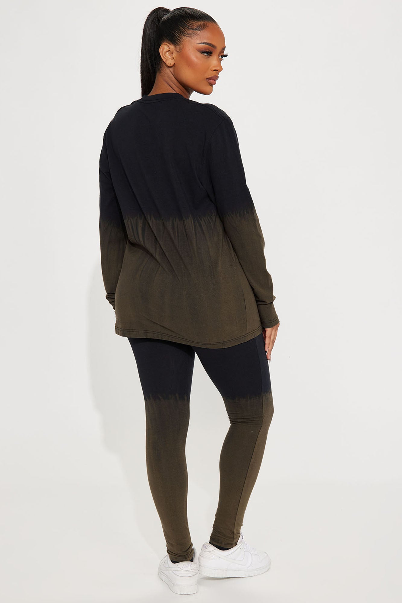 All About It Long Sleeve Legging Set - Black/combo - Image 3