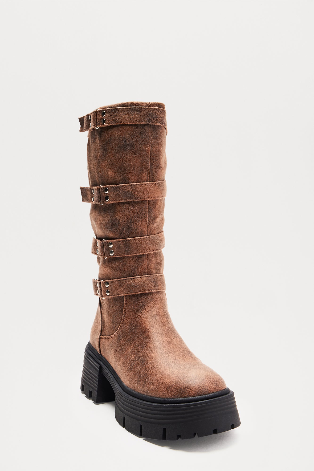 Archer Knee High Boots - Camel - Image 3