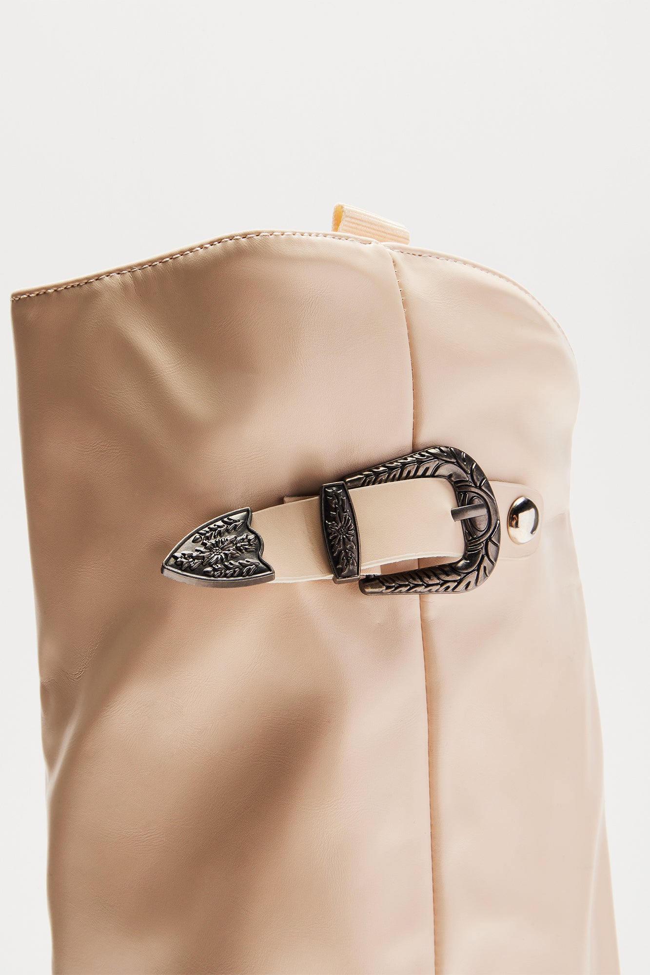 Scout Studded Overlay Boots - Ivory - Image 4