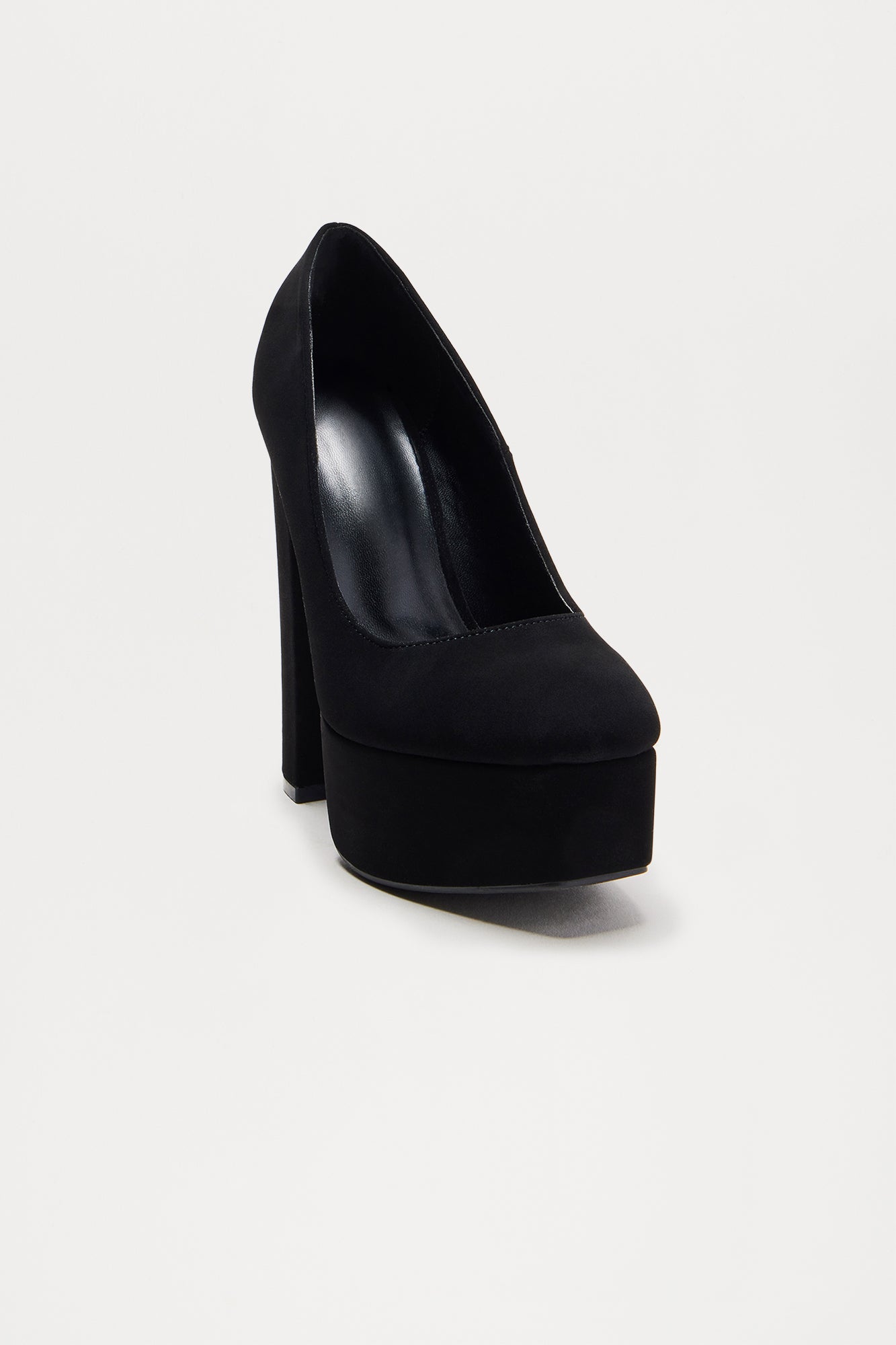 Make You Mine Platform Pumps - Black/Black - Image 3