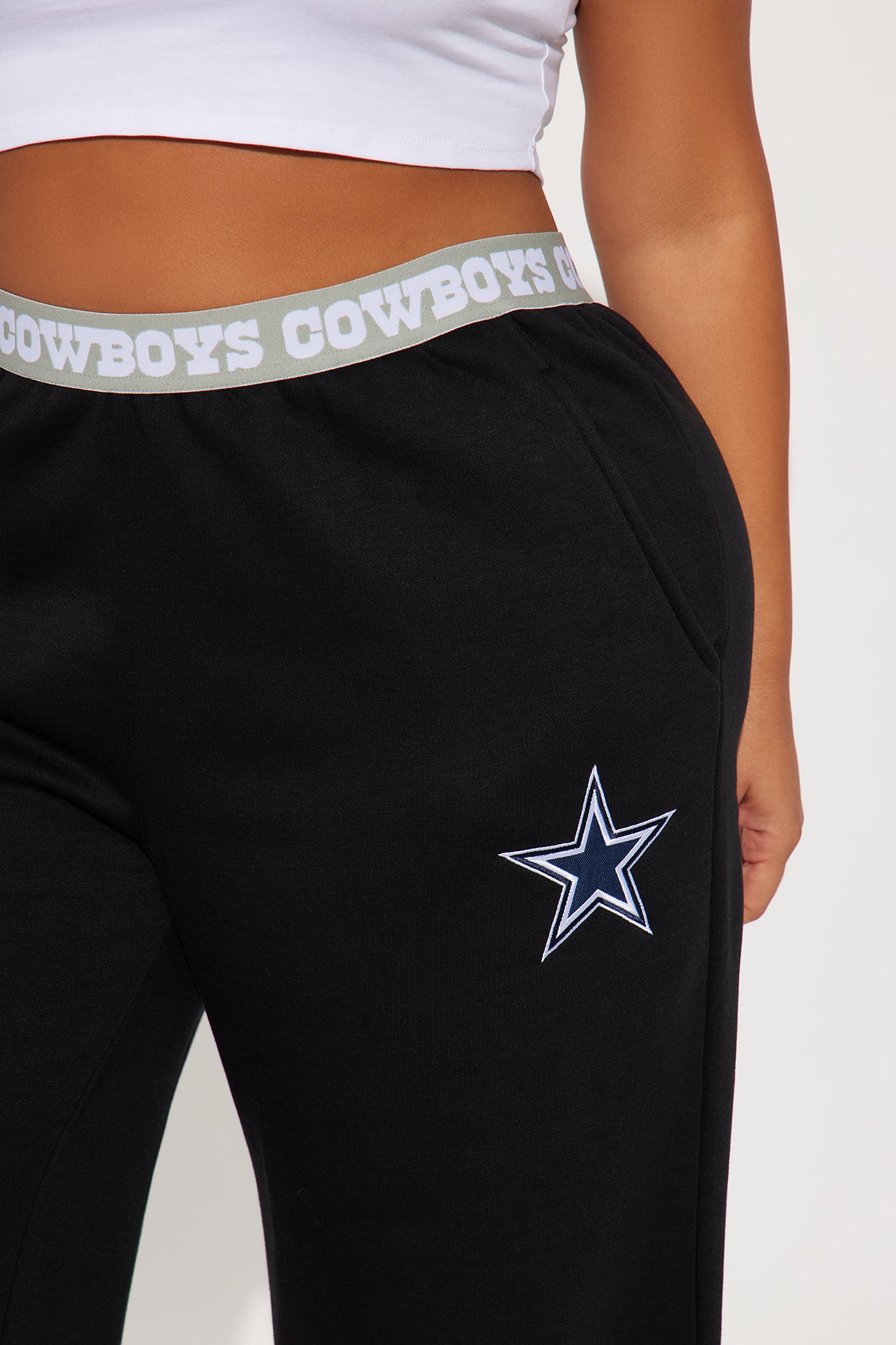 Dallas Cowboys Wide Leg Pant - Black - Image 7