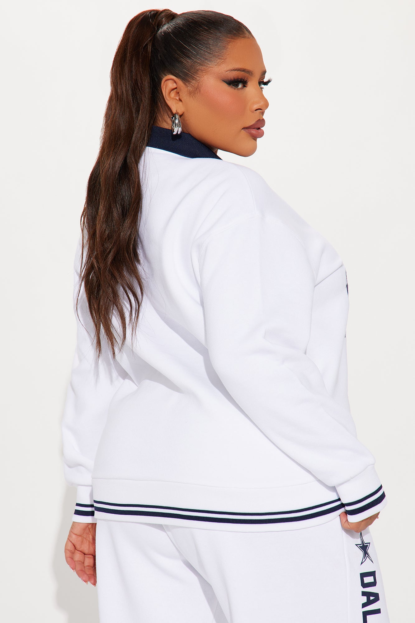 On The Sideline Cowboys Sweatshirt - White - Image 7
