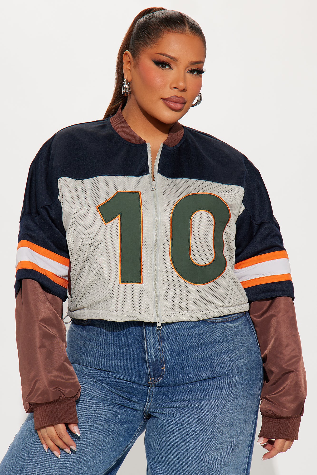 Carmela Racer Windbreaker Jacket - Navy/combo - Image 5