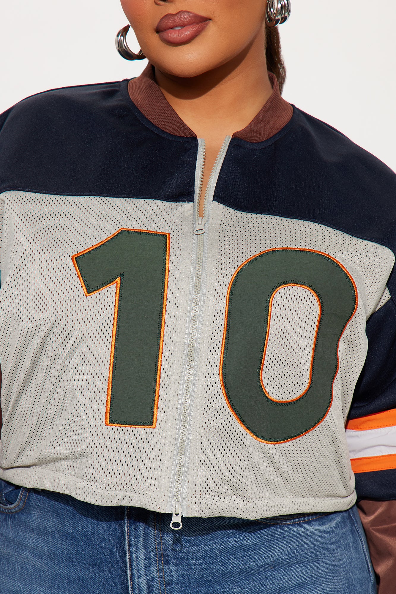 Carmela Racer Windbreaker Jacket - Navy/combo - Image 8