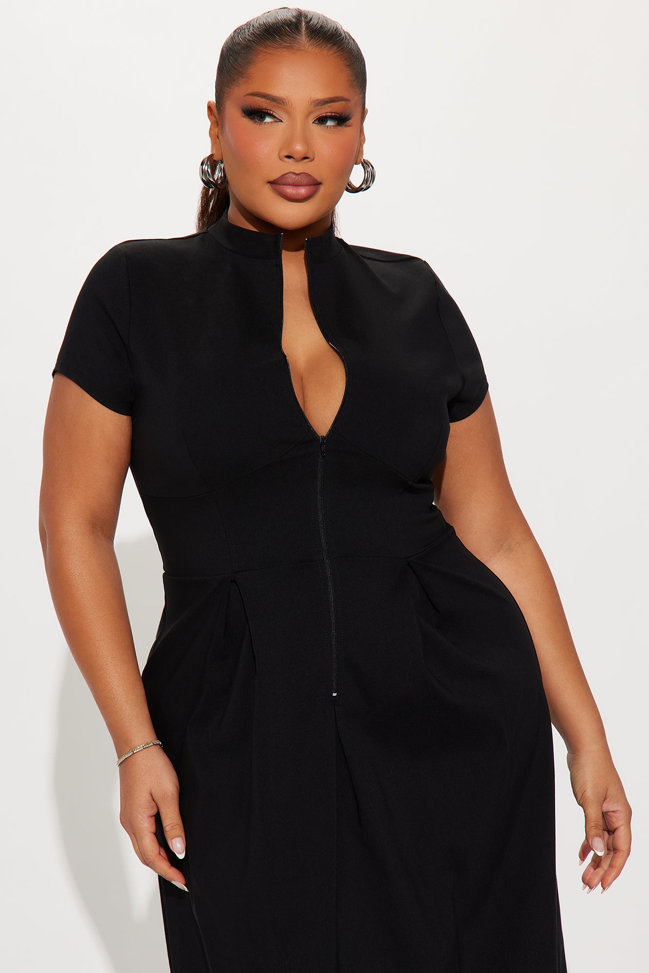 Too Busy To Care Maxi Dress - Black - Image 5